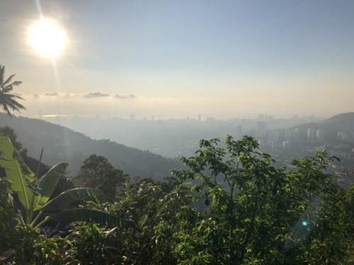View from Penang hill hike