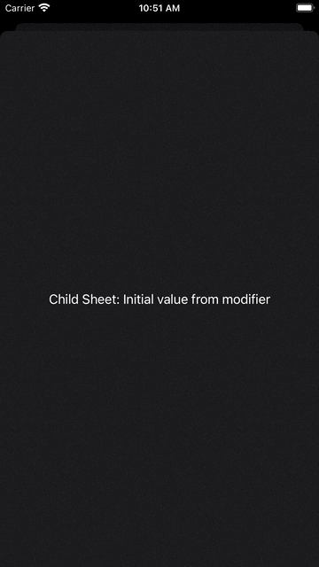 On iOS 14 sheets lose their EnvironmentValues when doing an interactive dismissal with a drag gesture. Sheet Drag Dismiss on iOS 14